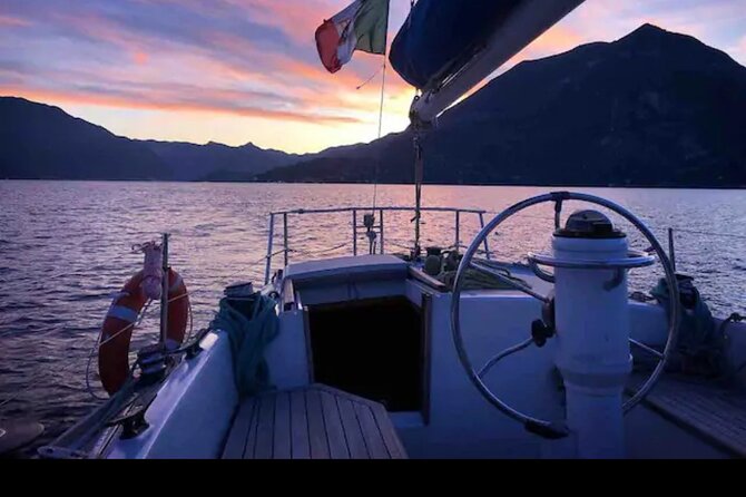 Sunset sailing on lake Como with Private Skipper - Sailing, motoring, and the role of the weather