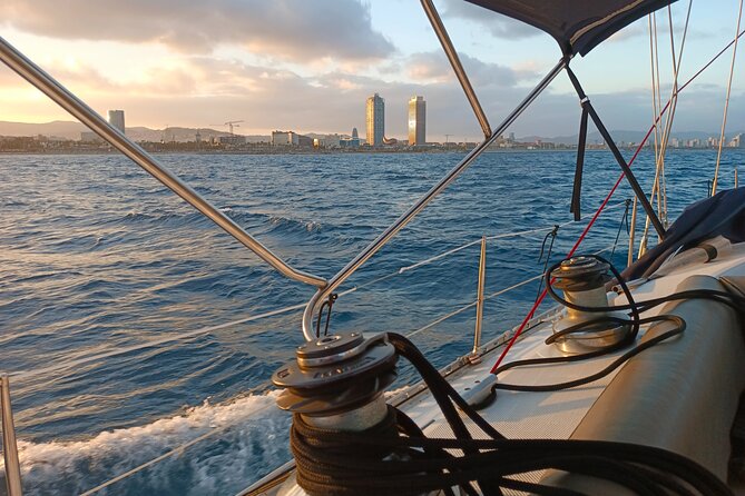 Sunset Sailing Tour in Barcelona - Barcelona from the sea at sunset