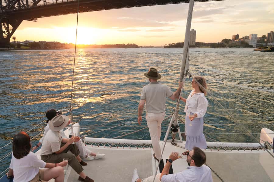 Sydney Harbour: Sunset Catamaran Cruise - Boarding the Kirralee at Man O’War Steps