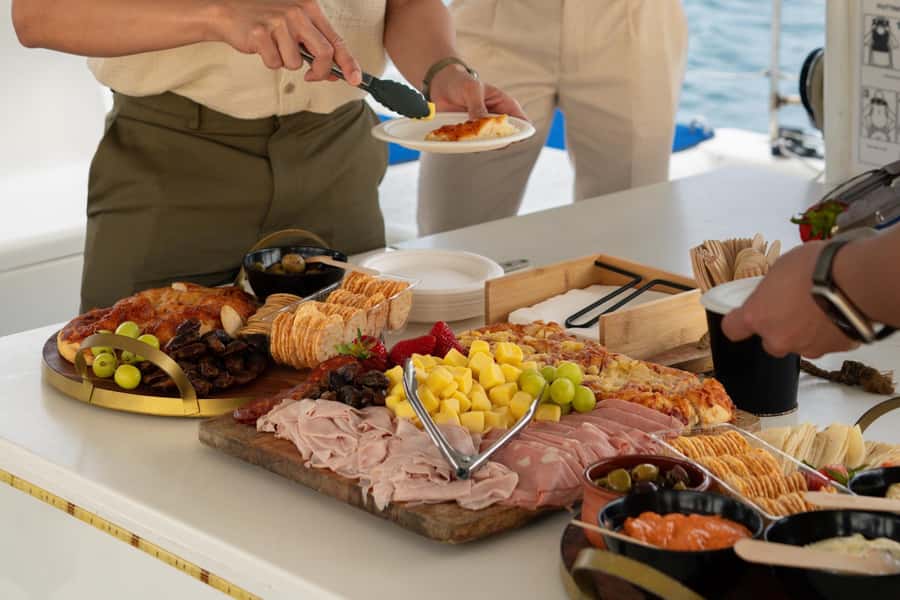 Sydney Harbour: Sunset Catamaran Cruise - A Simple Platter and Bring-Your-Own Drinks
