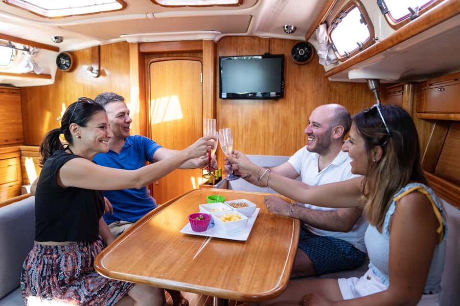 Taormina: Sailing boat tour with aperitif included - Key points at a glance