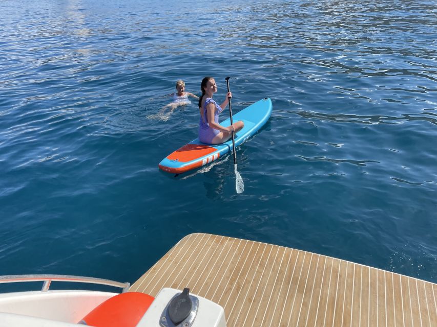 Tenerife: Whales and Snorkeling Tour on a Luxury Yacht - Swimming and snorkeling in a quiet bay
