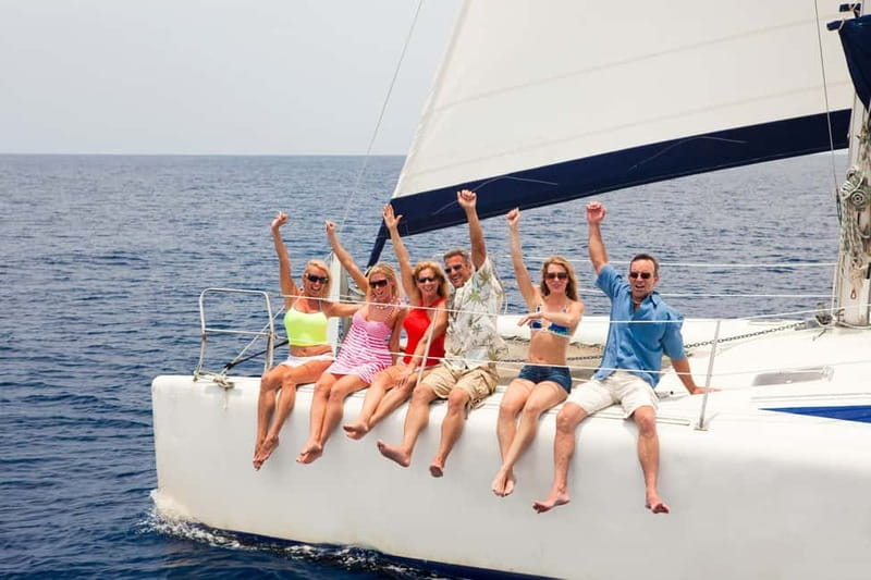 Torrevieja: Adventure tour on the catamaran Apaleo - The anchorage and the long swimming stop