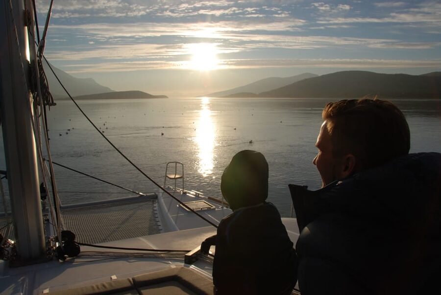 Tromsø: Fjord and Islands Luxury Catamaran Cruise - Leaving Tromsø from the Floating Jetty
