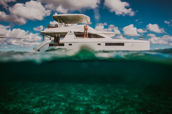Tulum: Leopard 51′ Yacht with Gourmet Dining & Water Toys - Paddleboards, floats, and time in the water