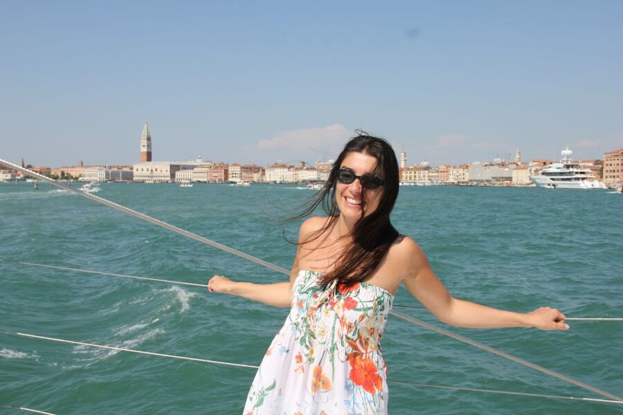 Venice: Lagoon Catamaran Cruise with Music and Drinks - Sailing past San Marco and down the Giudecca Canal