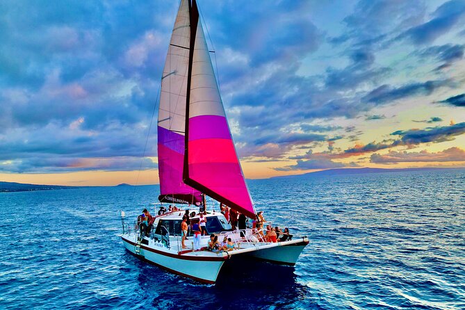 Whale Watching Tour on a Charming Hawaiian Catamaran From Maalaea - Snacks, drinks, and the onboard mood