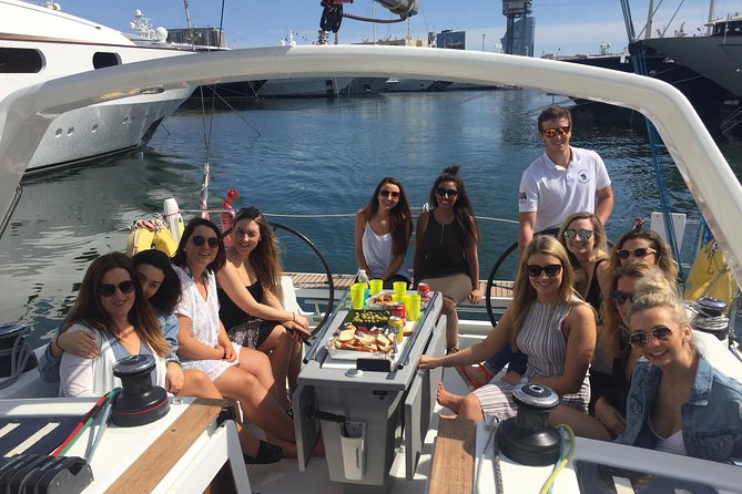 Wonderful 2 Hour Sailing trip including open bar and Pinchos - Leaving Port Vell through Barcelona’s working harbor