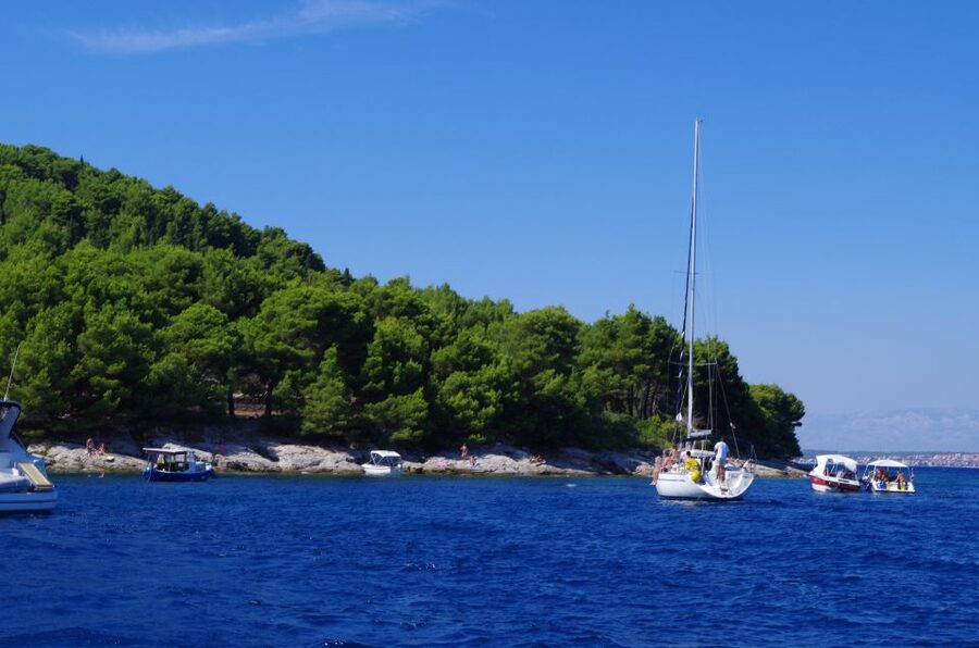 Zadar Half Day Sailing Trip - A swim stop near Ugljan